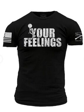 Grunt Style 'Your Feelings' Graphic Tee Black Large NWT IN PACKAGE
